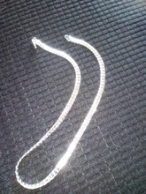 DOTEFFIL-collar de plata de ley 925 para mujer y hombre, cadena de 6mm con laterales completos de 18/20/24 pulgadas, joyería de compromiso de boda a la moda