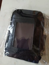 Cartera de cuero genuino para hombre, Tarjetero con bloqueo RFID, bolsillo con cremallera
