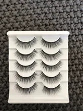 HBZGTLAD 2-20 pares 3D de visón pestañas falsas hecho a mano Wispy largo esponjosa pestañas falsas de ojos Natural extensión Kit de maquillaje Cilios
