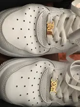 Placa para zapatos de acero inoxidable personalizable para chica, accesorio para deportivas, hebilla con nombre, niña, estilo bohemio, kpop