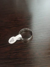 Anillos de acero inoxidable para hombre y mujer, anillo de titanio