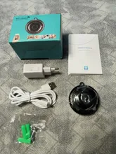 Escam-Mini cámara IP V380 con Wifi, HD, 1080P, inalámbrica, interior, visión nocturna, Audio bidireccional, detección de movimiento, Monitor de bebé