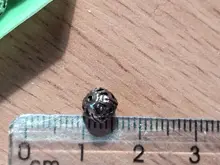 4/6/8/10mm hueco bola de la flor de perlas encantos de Metal aburrido oro bronce plata Chapado en plata filigrana espaciador granos de la fabricación de la joyería Diy