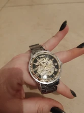 Winner-Reloj de pulsera para hombre, transparente, brillante, movimiento de engranaje, masculino