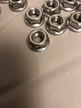 Tuercas hexagonales 20 piezas DIN6923, M3, M4, M5, M6, M8, 304, de acero inoxidable, bloqueo de deslizamiento, HW015