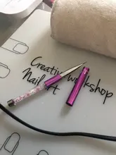 Línea de arte de uñas de 5-20mm, pinceles para pintar, delineador de cristal acrílico fino, herramientas de manicura de pluma, Gel UV