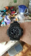 Reloj deportivo de doble horario para hombre, resistente al agua hasta 50m, relojes militares para hombre, 1802D, relojes para regalo
