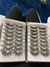 Pestañas postizas de visón 3D, 5/8/10 pares, naturales, suaves y esponjosas, voluminosas, largas y espectaculares, maquillaje de extensión de pestañas cruzadas