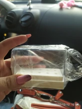 Caja de almacenamiento con ranuras de plástico para limas de uñas, accesorios de manicura con soporte transparente acrílico, 20 unidades