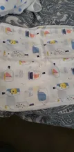Toalla de alimentación de bebé, oso de peluche, conejito, tabla de puntos impresa, pañuelo pequeño, gasa, 10 Uds., YYT308