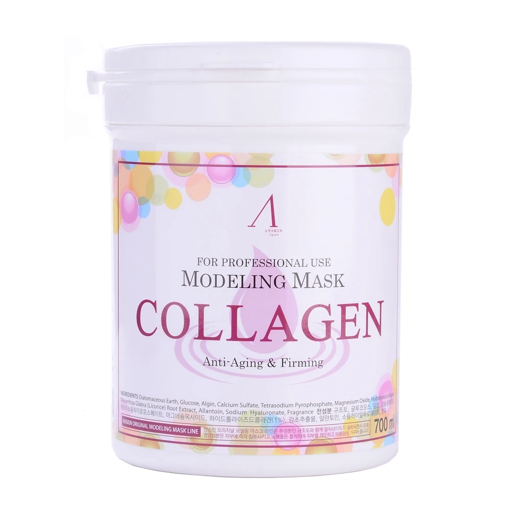 Anskin Original- Collagen- Маска альгинатная с коллагеном, укрепляющая(банка) 240г(700мл