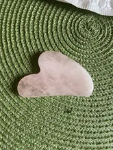 Massage-Tool Guasha Scraper Jade-Stone Heart-Shaped Rose Quartz Anti-Cellulite Wrinkle