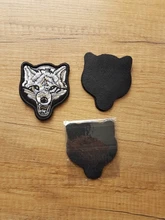 Tiger, bear, wolf animal badge Velcro bordado chapter tiger wolf bear parche de ropa bolsa al aire libre accesorios bordado ba