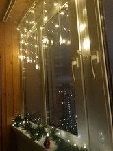 Led-String-Lights Christmas-Snowflakes Holiday Party Waterproof Connectable Wave