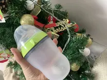 Biberones de silicona para bebé, Verde Botella/rosa, 5 oz y 8 oz, 2 paquetes, sin BPA