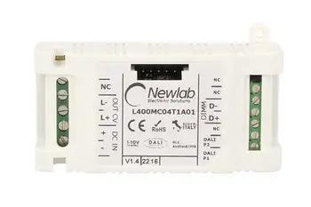 

NEWLAB NL1812 Newlab Led PWM Dimmer 12A dimmable via Bluetooth button N.O. 0-10V 1-10V Dali potentiometer
