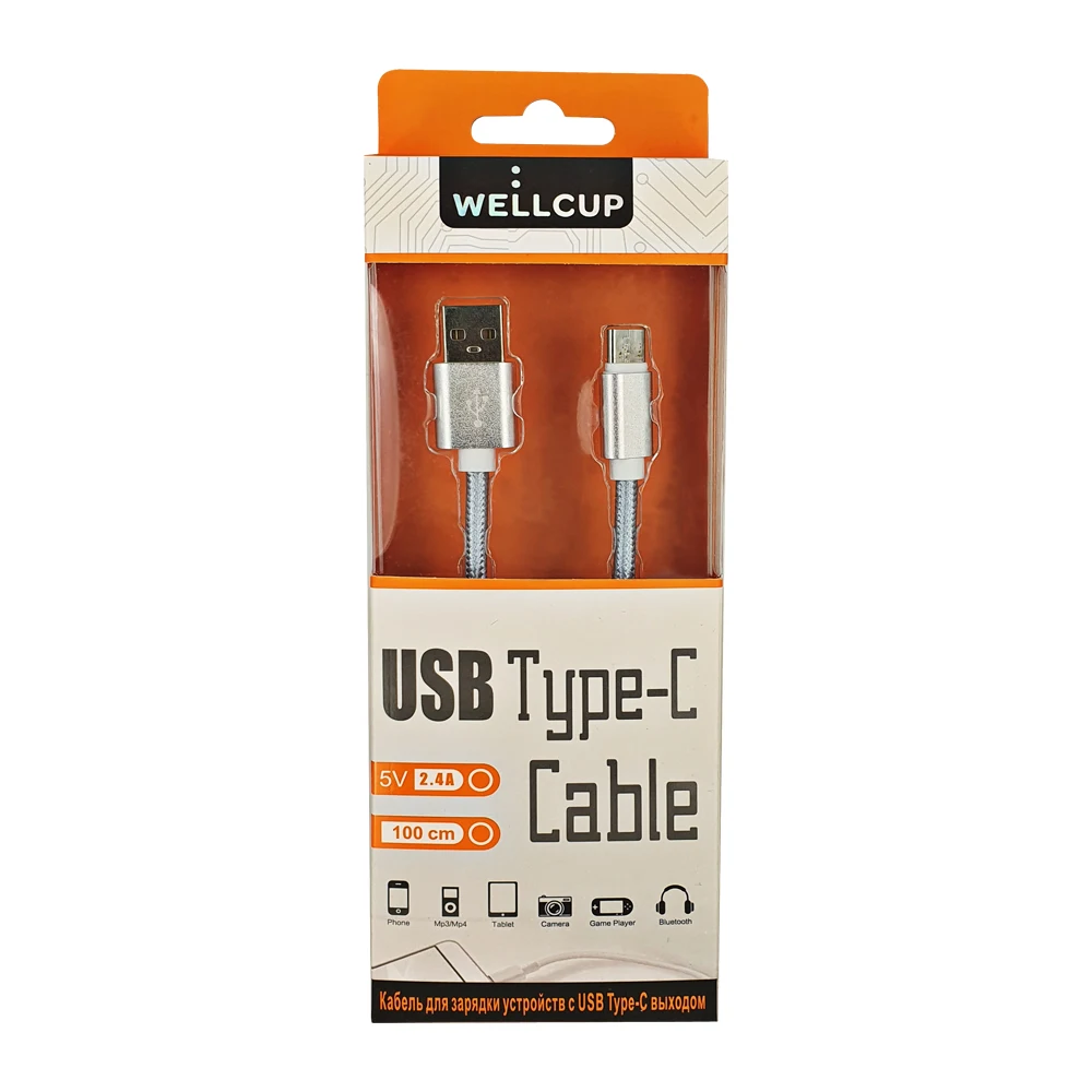 236.38руб. 47% СКИДКА|WELLCUP 5V 2.4A USB Type C кабель провод для быстрой зарядки для Samsung Galaxy S8 S9 S10 Plus a50 Type C Xiaomi Mi9 и другие|Кабели для мобильных телефонов| | - AliExpress