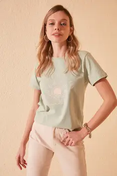 

Trendyol Printed Basic Mold Knitted T-Shirt TWOSS20TS1201