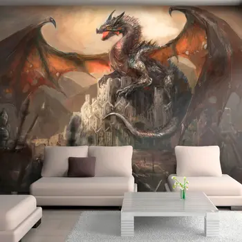 

Wall mural-Dragon castle - 350x245 cm