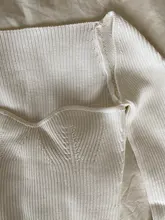 DEAT-ropa de cuello cuadrado de Cachemira para mujer, Jersey elástico de cintura alta, manga larga, sexy, primavera y verano, WK080, 2021