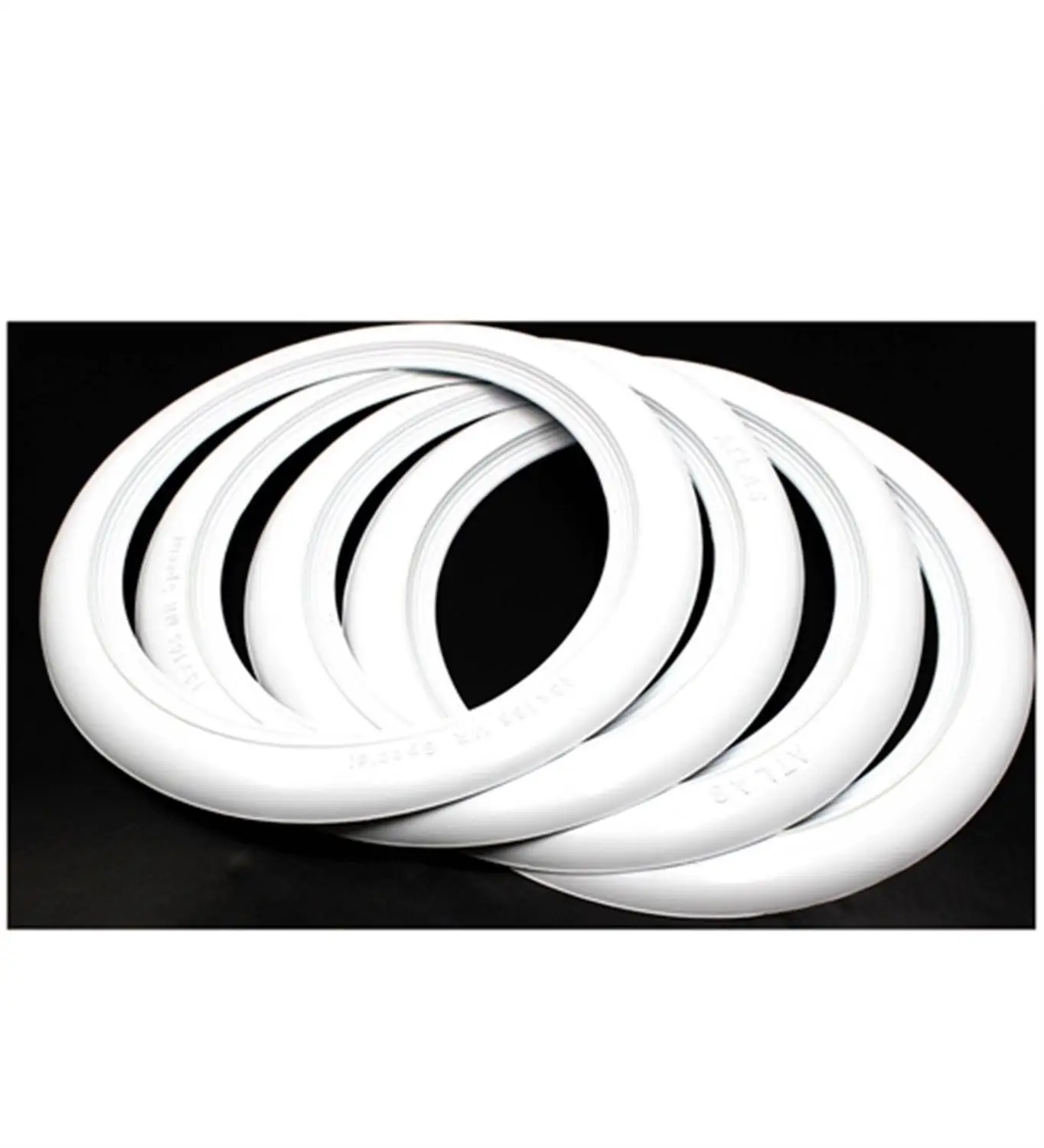 ATLAS 4x13" WHITE WALL TYRE TRIMS WHITEWALL