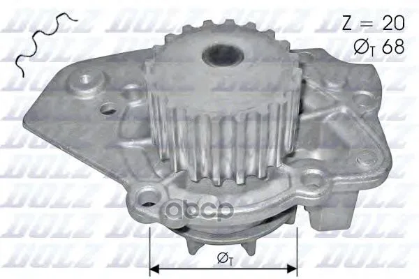 Насос Водяной Citroen Xantia/Zx 1.7d/Td-1.9d/Td 88- Dolz арт. N206