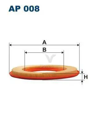 FILTRON AP 008 Фильтр воздушный MB W201 2.0L