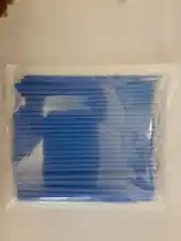 Microcepillo desechable para pestañas extensión individuales, hisopo para quitar pestañas, herramientas de extensión de pestañas, 100 unids/bolsa