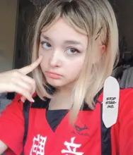 Element-peluca femenina de fibra resistente al calor, cabellera corto sintético recto con flequillo lateral ombré Rubio Dorado Bob, color blanco/negro