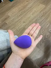 Aplicador de maquillaje negro, esponja supersuave, licuadora de polvo, base suave, contorno, difuminado