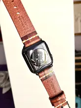 Correa de cuero de vaca hecha a mano para Apple Watch, repuesto para pulsera de 44mm, 40mm, 42mm y 38mm, Series SE 6, 5, 4, 3, 2, iWatch Watch