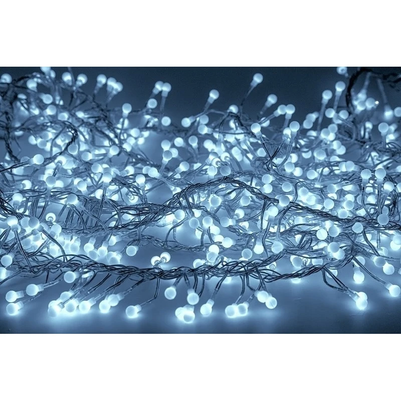 Белый Светодиодная гирлянда Мишура NEON-NIGHT 8 режимов 3м 288 LED - Испускаемый цвет: Белый