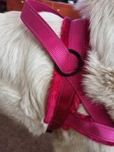 No-¡perro arnés reflectante ajustable de franela acolchada pequeño, mediano y grande arnés tipo chaleco para perro fácil para caminar de formación