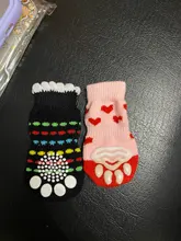 4 unids/set lindo cachorro perro calcetines de perros pequeños de algodón Anti-deslizamiento zapatos de gato para Otoño Invierno interior desgaste antideslizante en la pata Protector