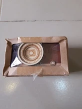 Organizador de maquillaje para el hogar, porta lápiz de madera con cámara creativa