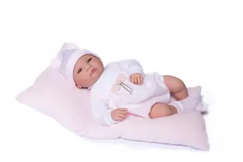 

Reborn Elsa, pink fleece romper with toy Jersei