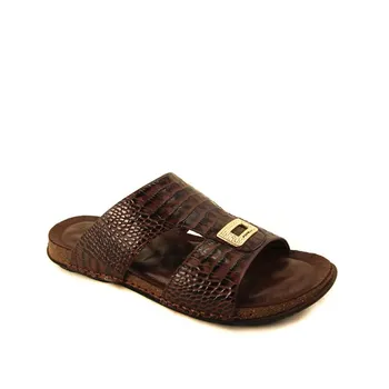 

Forelli Male Genuine Leather Coffee Slippers 49103 Made in Turkey Sneaker Slipper Sandal Anatomical Shoes Expert