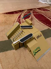 Mini Tabla de Patinaje con los dedos de aleación, juguetes de combinación monopatín para niños, pista de rampa, juego de juguetes educativos para niños, regalos de cumpleaños