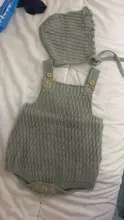 Conjunto de 2 uds. De ropa de punto para bebé, Pelele de algodón con botón en la entrepierna, mono de una pieza + sombreros para niño pequeño, trajes para niño y niña
