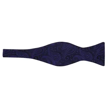 

Men's self-tie (cotton, purple, figure) 52406