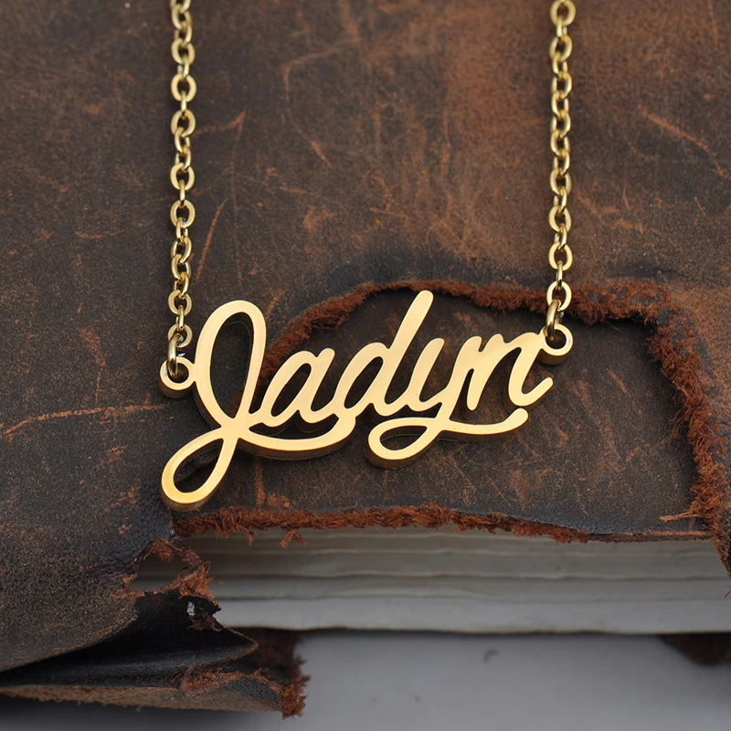 Cursive Initial Letters Name Necklace 