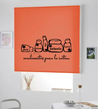 

Blind Iroa roll for kitchen/Condiments for the routine! ROLLER BLINDS TRANSLUCENT! (ORANGE 100X175)