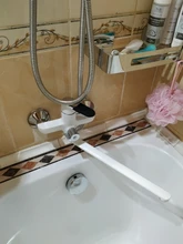 Tap Bath-Faucet Frap Hot-Water-Mixer Handle-Cover Wall-Mounted Nose Cold Long F2234 35cm