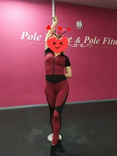 Mono ajustado de poliéster con cremallera para mujer, traje elegante para Fitness, manga corta elástica, nuevo