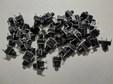 50 Uds 6X6X5/4,3/5,5/6/7/8/9/10/13MM tacto interruptor de botón de empuje interruptor 12V cobre 4PIN DIP Micro interruptor para TV/juguetes/home/botón de uso