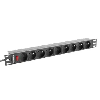 

Lanberg Strip Protective PDU-09E-0300-BK Black