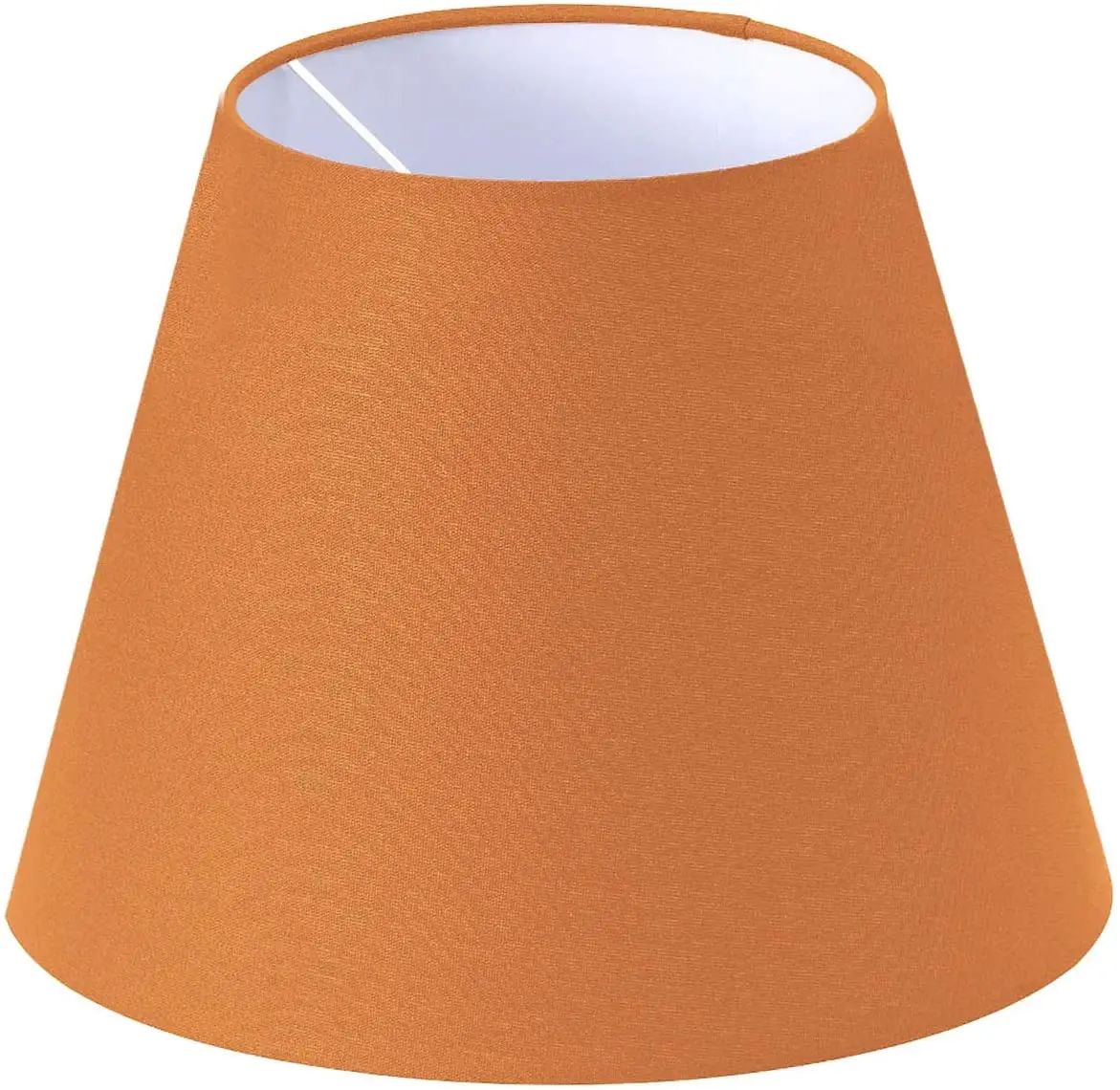 Lampshade Table Lamp Hood Orange Cone Lampshade 25x15x20 Cm Decorative High Quality Special Lampshade Fabric and metal Inner Nes 6 pcs high brightness12v24v round spotlight 5730 smd 24leds no flicker range hood boat light led g4 bulb replace halogen lamp