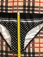 Conjunto de Bikini con realce para mujer, traje de baño negro con estampado de lunares, acolchado, con realce, 2021