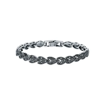 

Silver Bracelet with marcasite sunlight sample 925
