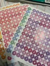 4 hojas de números letra de alfabeto etiqueta lindo amor corazón pegatinas DIY planificador cuaderno diario decoración artículos de papelería